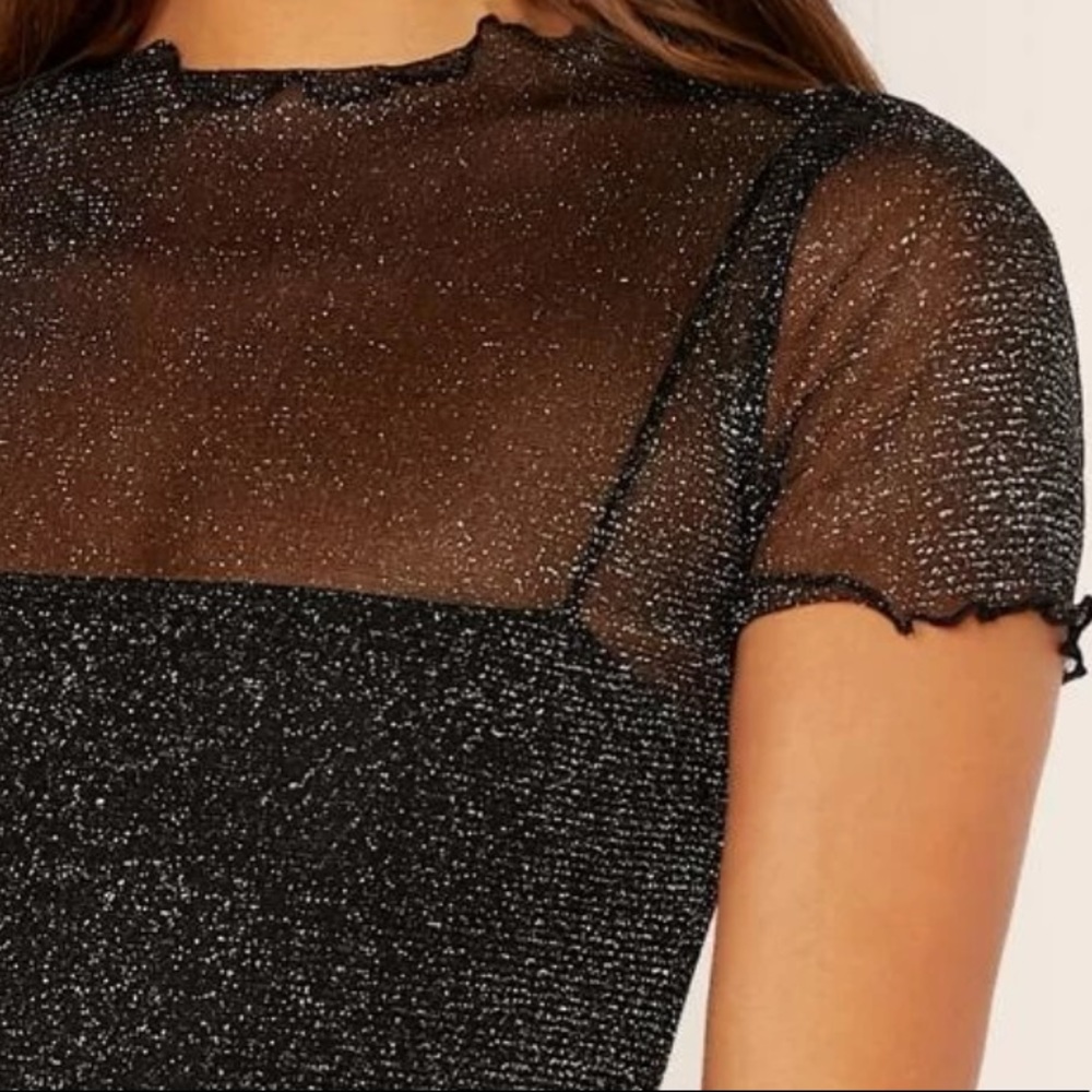 Sheer mesh top